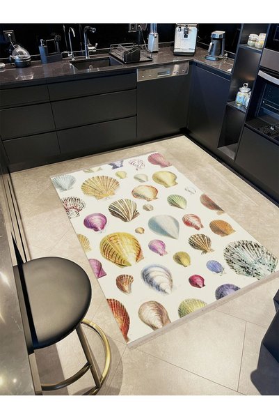 Rugs Modern Halı Atlas Collection Multicolored Seashells Patterned Creative M...