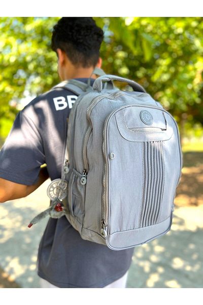 Bonjour Σακίδιο πλάτης Unisex Σχολική τσάντα με 11 θήκες μεγάλου όγκου αδιάβροχο ύφασμα