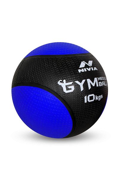Nivia Medicine Ball of 3 Kg | Assorted | Material : Rubber | For Workouts, Strength Training