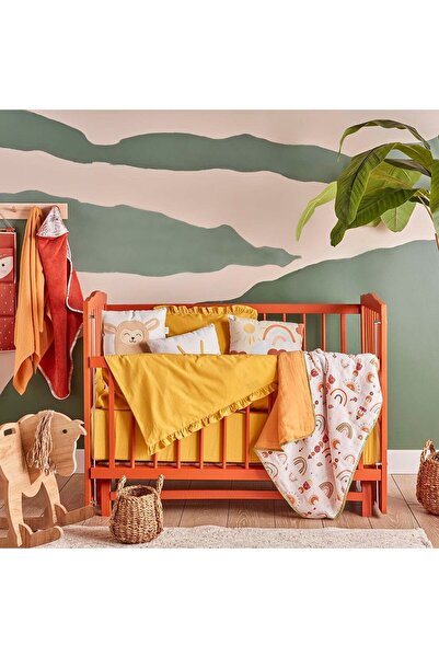 Bella Maison %100 Pamuk Brenta Bebek Nevresim Takımı Hardal (100X150 CM)