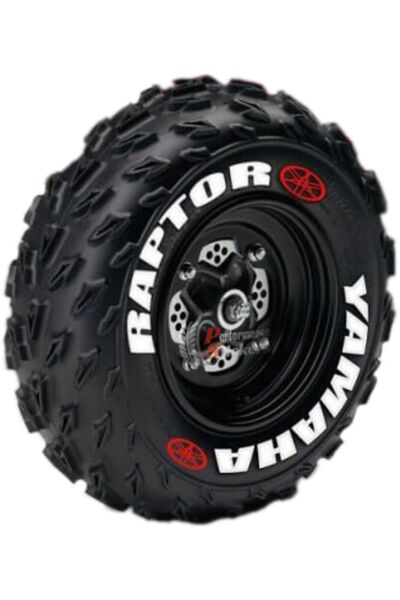Performance Stickers Yamaha Raptor Atv Lastik Stikeri Lastik Yazısı 35mm Tüm Lastik Yanaklarına Uyumlu Lastik Sticker