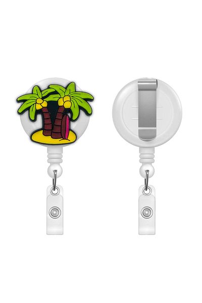 PABALAS Palm Tree Figured Yoyo Collar Card Holder