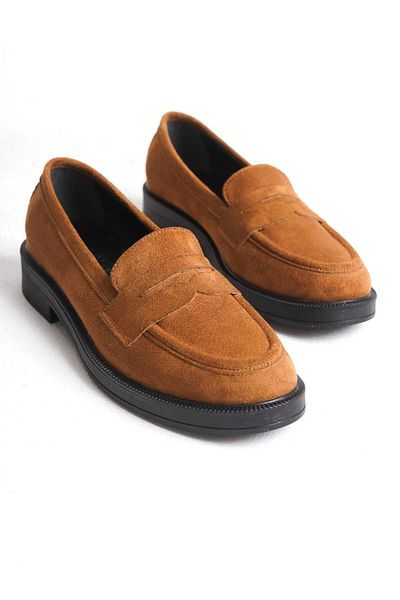 İDOL SHOES Дамски вегански велурени оксфордски мокасини