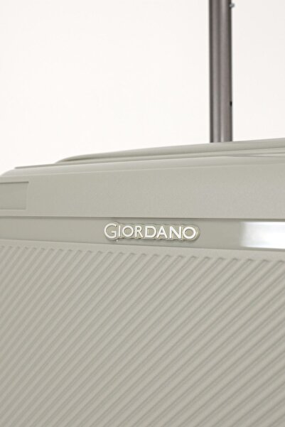 Giordano League Luggage Set of 3 Champagne PP Travel Suitcase, Unbreakable Lightweight Expandable