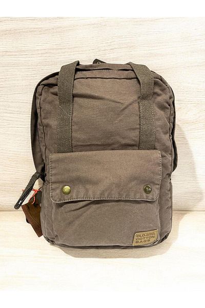 Old Cotton Quality Single Compartment Unisex Design Vintage School Travel Daily Backpack 28X37 cm