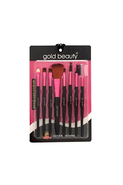 Rbs KOZMETİK مجموعة فرش مكياج وردية مكونة من 8 قطع