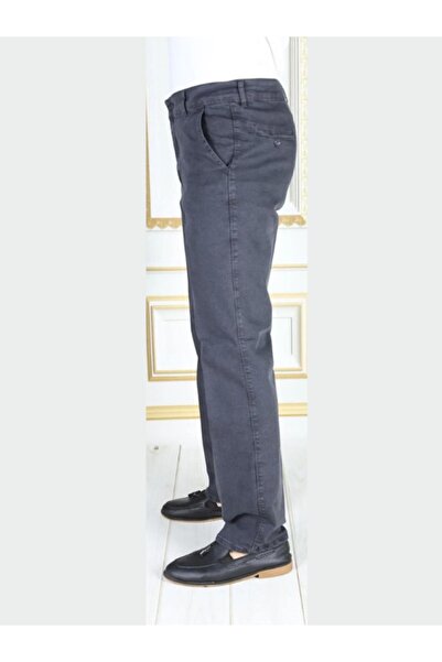 Genel Markalar Erkek Kot Keten Kumaş Pantolon Esnek Likralı Rahat Kalıp Pamuklu Kışlık Baba