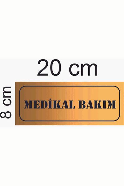 GÜNEŞ LAZER مرآة العناية الطبية لوح بلكسي ذهبي 20*8 سم