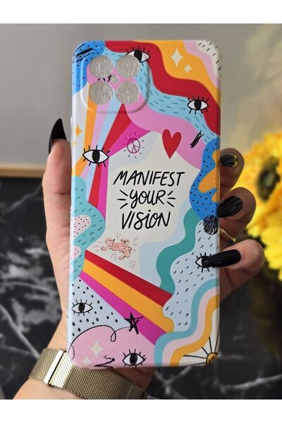 SUPER FRAME Omix X600 Uyumlu Baskılı Şeffaf Telefon Kılıfı