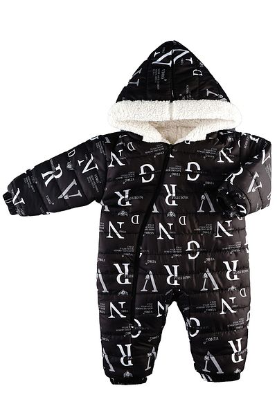 Merdia Letter Patterned Fur Inside Cosmonot/Astronot