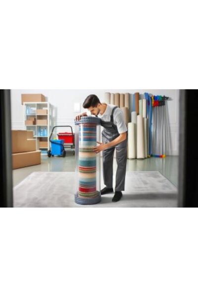 Genel Markalar Halı Poşeti 2 Kg Yaklaşık 100 Metre Rulo Poşet Halı Naylonu - Beyaz - 45 x 45 x 5