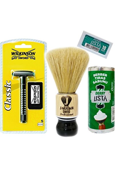 Wilkinson Classic Tıraş Makinesi, Tıraş Fırçası 1071, Tıraş Sabunu, Tıraş Bıç...