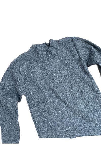 alpmodel Anthracite High-Rise Slim Fit Boy's Badi Sweater