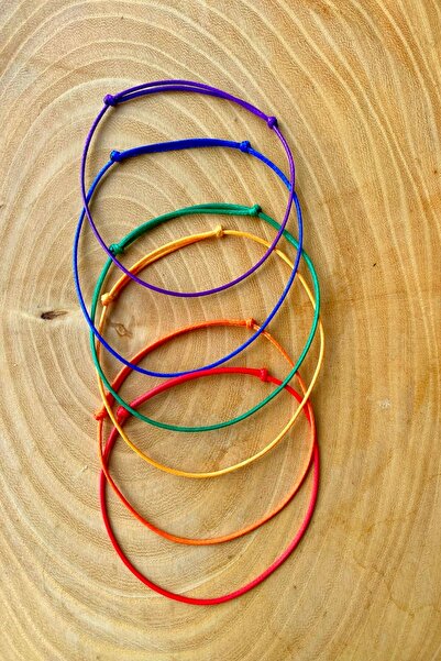 Shepidi 7' renk kaydırmalı kilit örgü çakra bilekliği