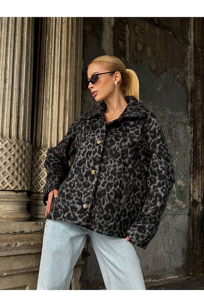 manana fashion Jachetă Leopard Stash