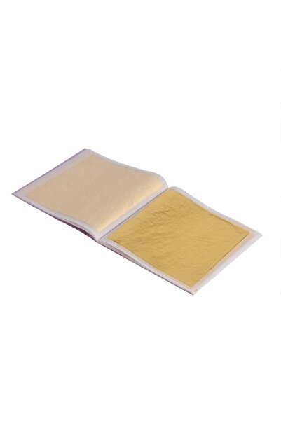 Mandalart Fabric Yaldızlı Varak Yaprak, Altın Rengi, 16*16 cm, 25 Yaprak