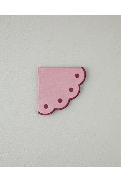 English Home Retro Waves Kağıt 20'li Kağıt Peçete Pembe