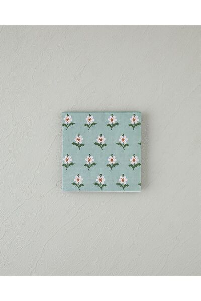 English Home Retro Floral Kağıt 20'li Kağıt Peçete Yeşil
