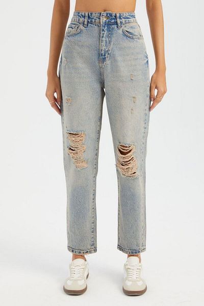 Hiccup Pantaloni jeans Mom-Fit cu talie înaltă - Croiți
