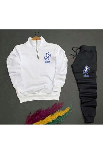 Pisa Art Poly Iasi Sweatshirt + Sweatpants 2-Piece Combination Set