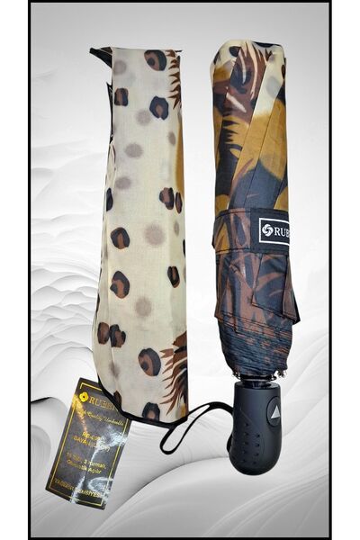 Rubenis Kaliteli 3 Kırmalı 10 Telli Otomatik Açılır Şemsiye