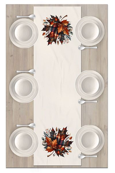 Bertille Home Autumn Series 140X40 cm Digital Printed Runner (Halloween Autumn)