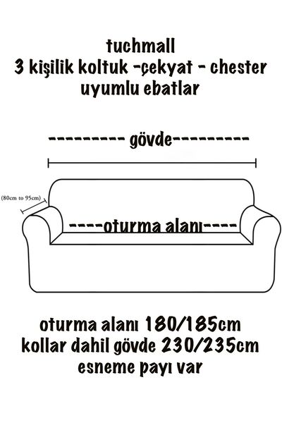 TUCHMALL 3 persoane 2 huse de scaun jacquard - huse de scaun tăiate Chester