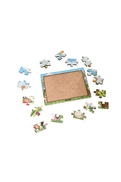 Fizello Ducks 16 Pieces Educational Learning Wooden Kids Puzzle Montessori Jigsaw Baby Children Toy
