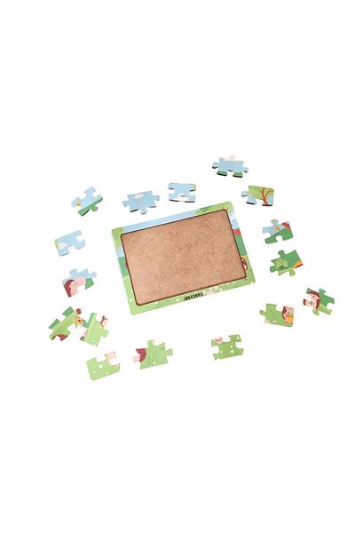 Fizello The Hedgehogs 16 Pieces Educational Learning Wooden Kids Puzzle Montessori Jigsaw Baby Children Toy