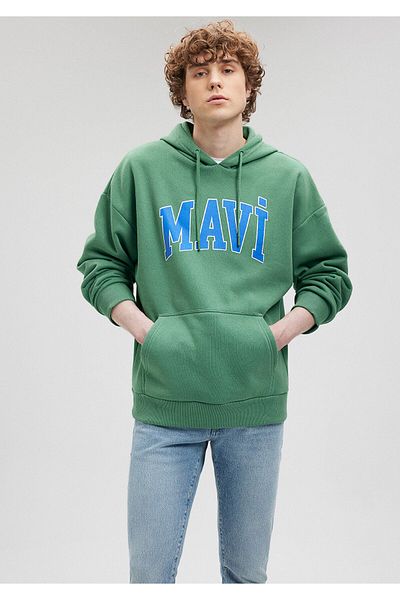 Mavi Πράσινο φούτερ με λογότυπο με κουκούλα 067149-35388
