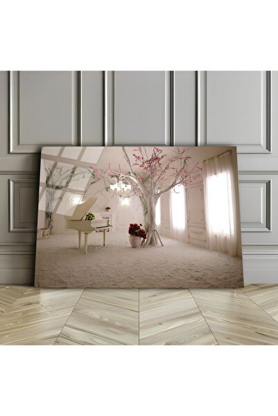 Harikabirev HARİKABİREV | STICLA INERABLE (TEMPERATA) TABLA DE PIAN ROZ-ALB 01 | TMTEKLİ