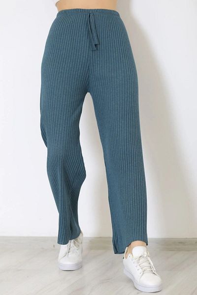 Sashaa Collection Pantaloni și pantaloni de trening pentru femei, cu nervuri, ocazional, confortabili, pentru acasă
