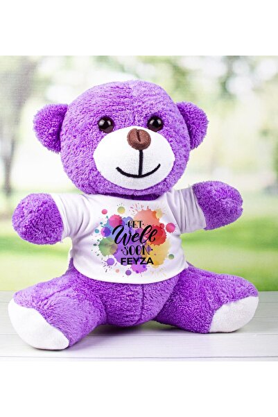 EJOYA Kişiye Özel İsimli Geçmiş Olsun Temalı Peluş Ayı 111988