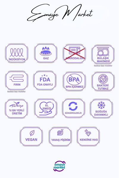 Avşar Emaye Sini 40 Cm