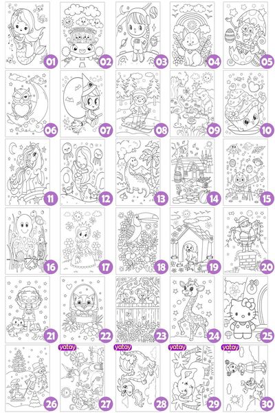 lilafil Dragon Little Painter Set - 20 X 30 cm Canvas with Preface, 2 Pieces. Brush, Palette, Paints and Easel