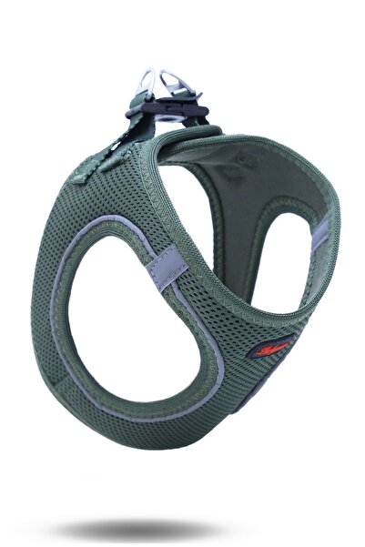 LUCKYPAW Air Mesh Collar for Cat and Dog - Dark Green