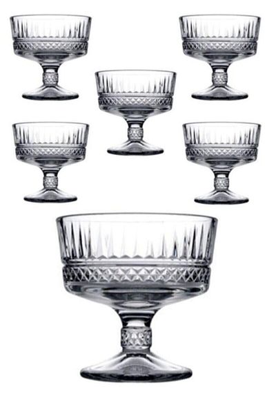 Paşabahçe Elysia 51749-2-Piece Flat Ice Cream Set