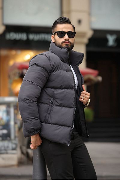 S&M CLOTHİNG Ανδρικό πουπουλένιο παλτό New Season