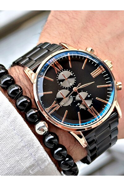 Luxury Custom Series Metal Band Roman Numerals Men Wrist Watch-Bracelet Gift