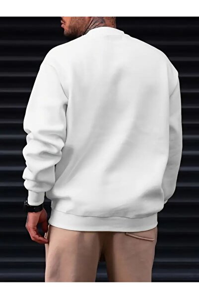 PAVRO Φούτερ Unisex ΚΟΚΚΙΝΟ ΡΙΓΕΣ ΙΤΑΛΙΑ Bask με τύπωμα r oversized iklet με γιακά από βαμβάκι