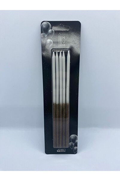 BENN Uzun Simli Pasta Mumu Kahverengi 20 cm 5'li