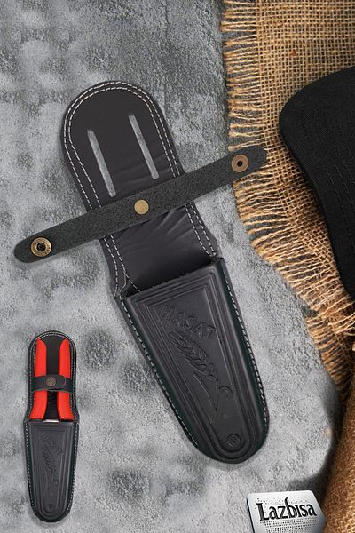 LAZBİSA Lz-K23 Pruning Scissors Vineyard Scissors Leather Cover Patterned