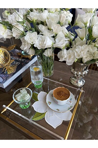 Matis Home Line قاعدة أكواب على شكل ماجنوليا مكونة من قطعتين