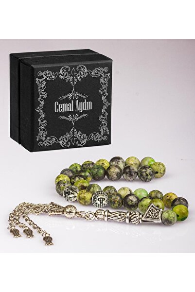 Genel Markalar Kişiye Özel Kutusunda Doğal Jasper Taşlı Tesbih 113357