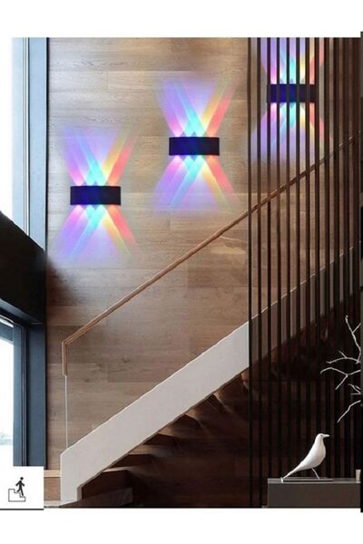 ALLES 8W RGB ÇİFT YÖNLÜ 4LÜ DIŞ MEKAN DEKORATİF LED APLİK