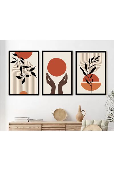 icase Güneş Ay Mısır El Yapmak Sahra Otantik Concept Decor Set de pictură cu ...