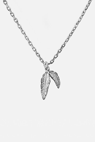 RAFTAF Lucky Feathers Tüy Detaylı Gümüş Kolye