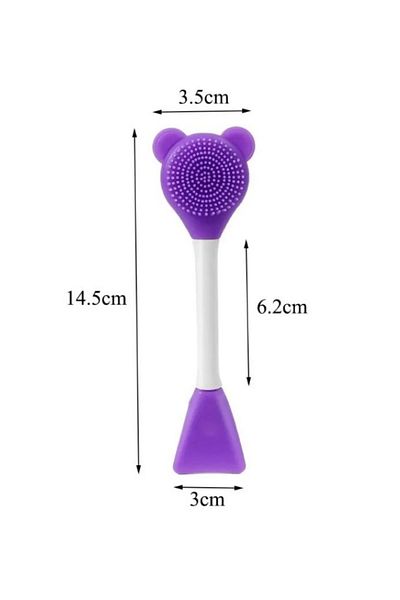Vekorr Facial Cleansing Apparatus Soft Brush Mask Application Spatula Skin Cleaning Peeling Applicator