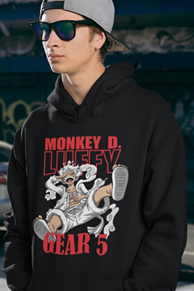 SEVBANO Monkey D. Luffy Gear 5 unisex anime hoodie sa printom