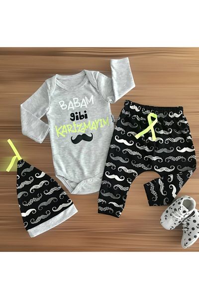 Miniworld I'm Charisma Like My Father 3-Piece Combed Cotton Suit
